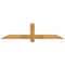 Ekena Millwork Eugene Rough Sawn Timber Gable Bracket, Western Red Cedar, 60"W x 15"H x 4"D x 4"F, 6/12 Pitch GBW060X15X0404EUG00RWR - alternate 1
